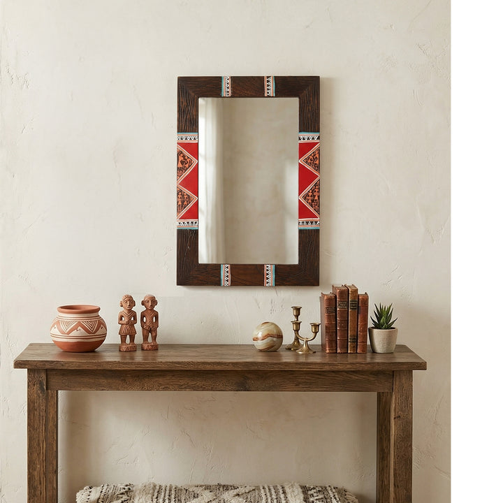 Artistic Reflections Wooden Mirror