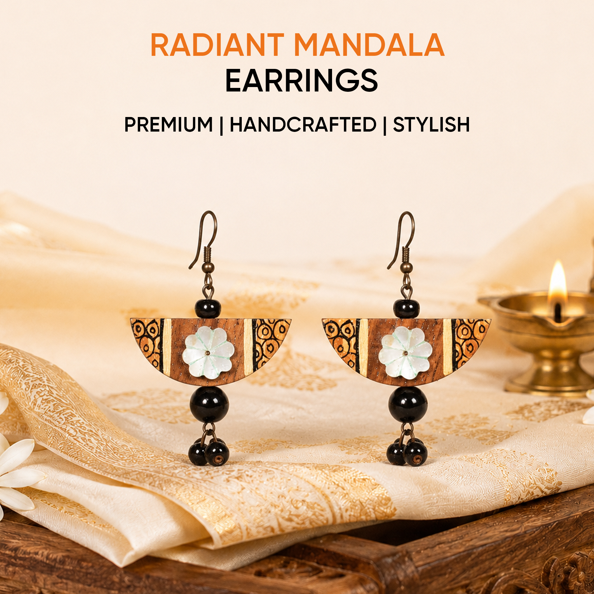 Radiant Mandala Studs