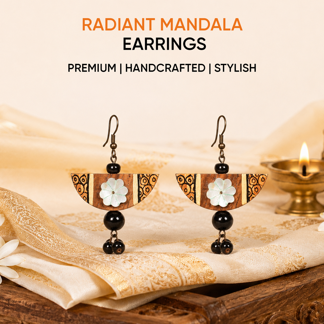 Radiant Mandala Studs