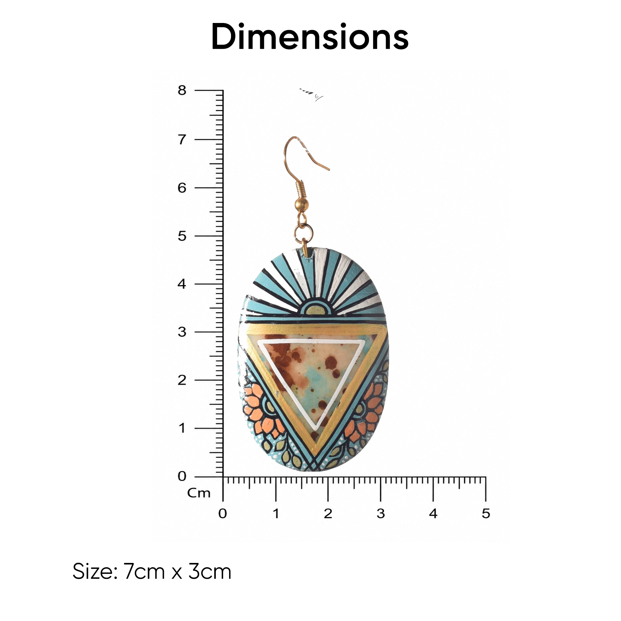 Soulful Henna Chandeliers Ethnic Earrings