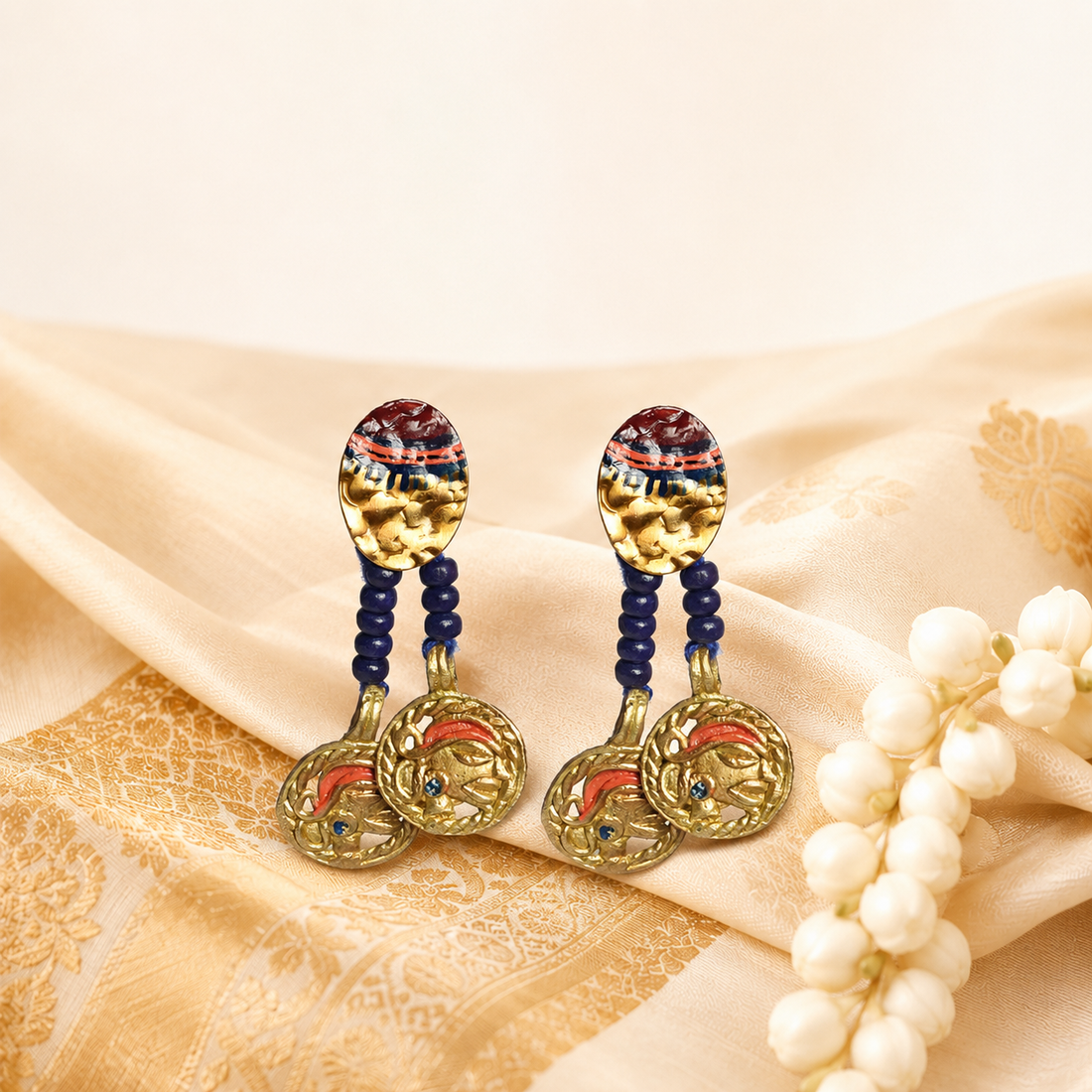 Queens Twins Handcrafted Tribal Earrings