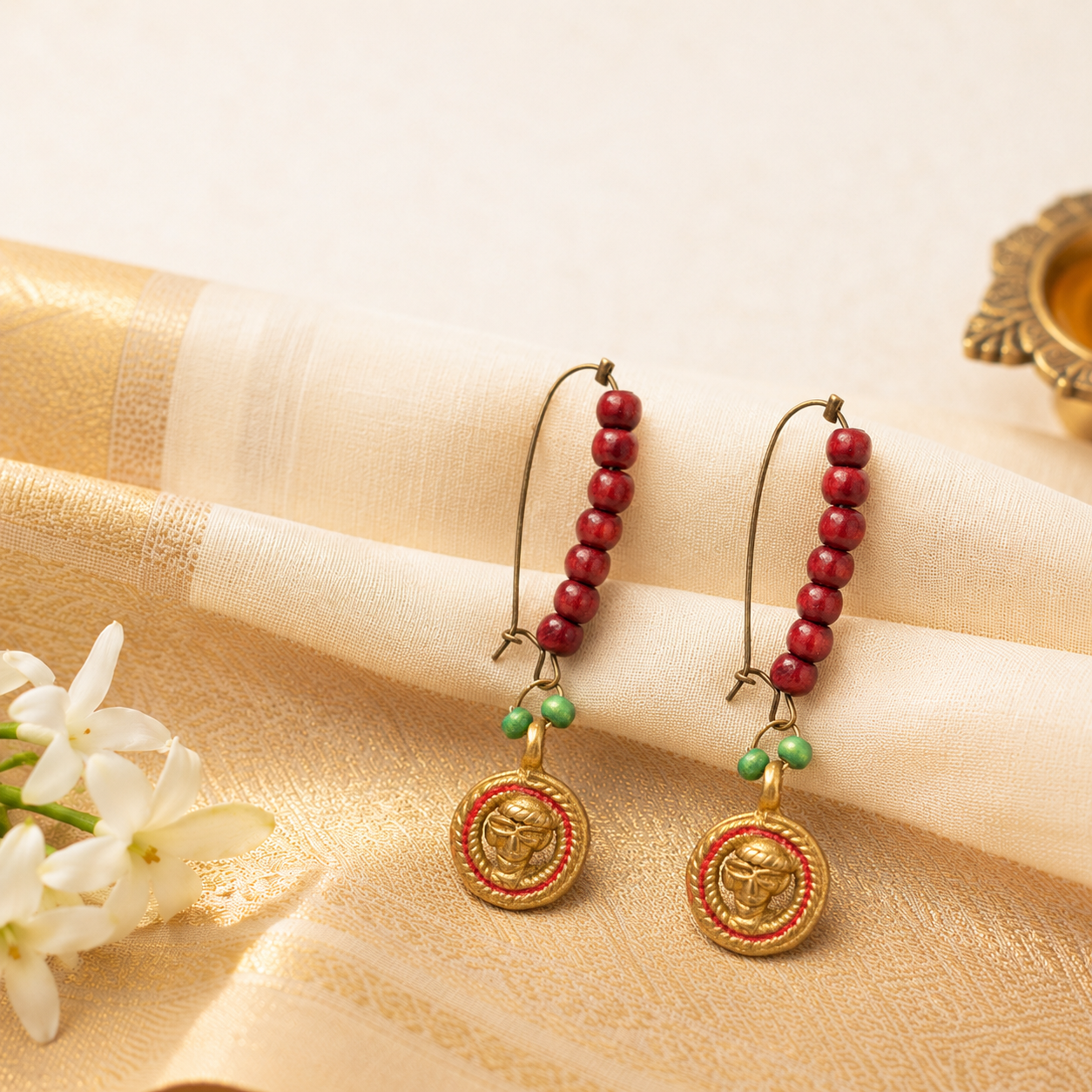 Queens Glory Handcrafted Tribal Earrings