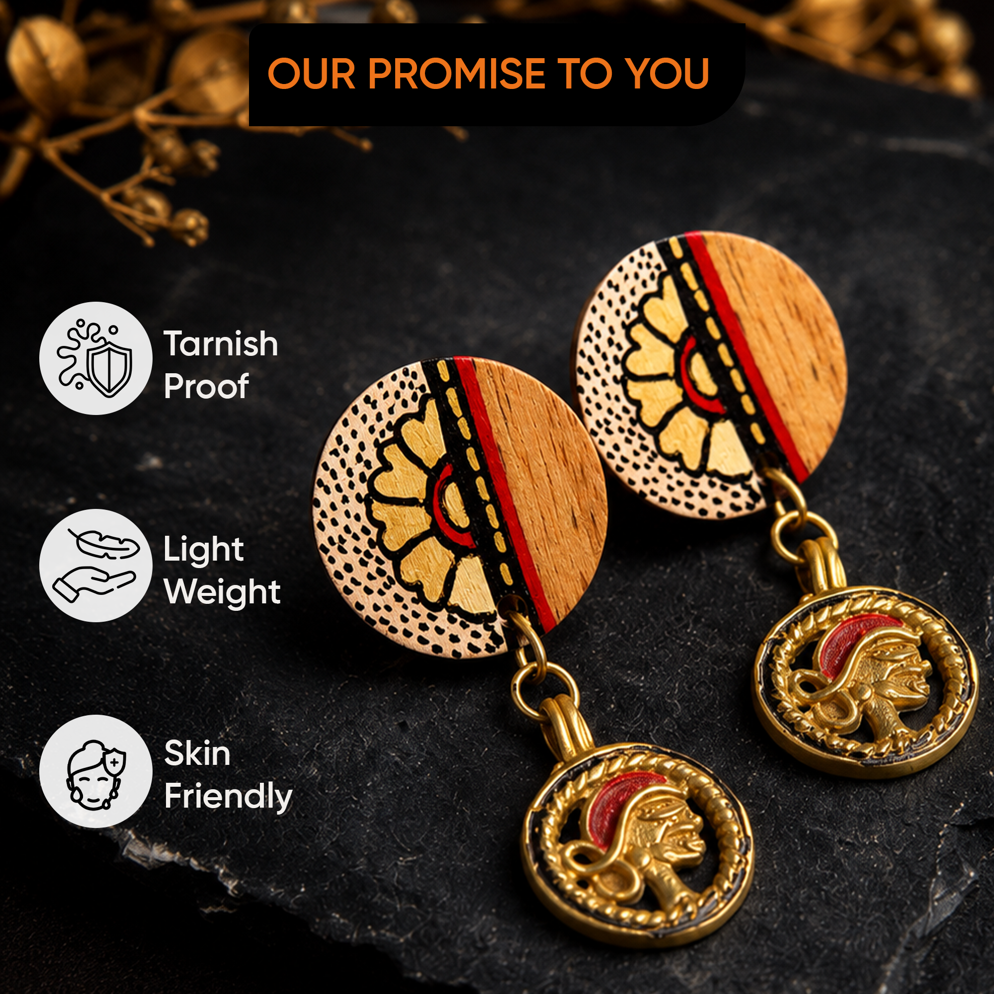 The Star Handcrafted Tribal Earrings