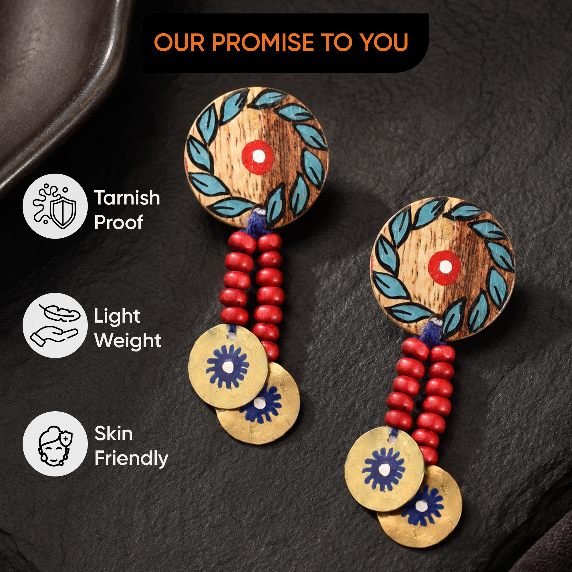 The Imperial Queen Handcrafted Tribal Earrings