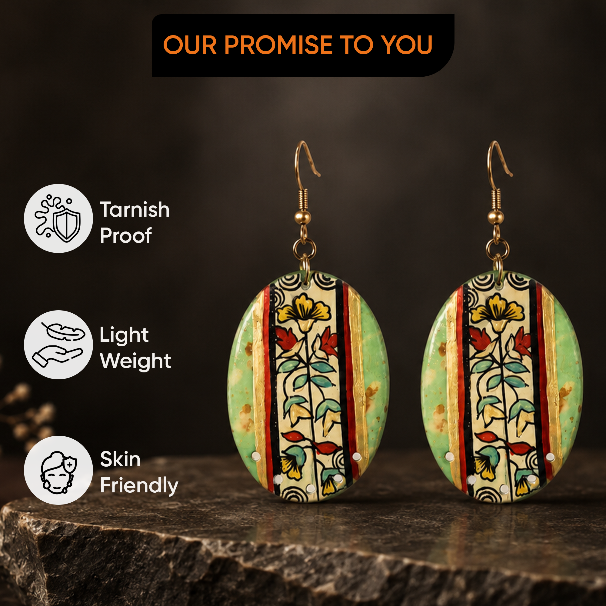 Sunkissed Mosaic Studs