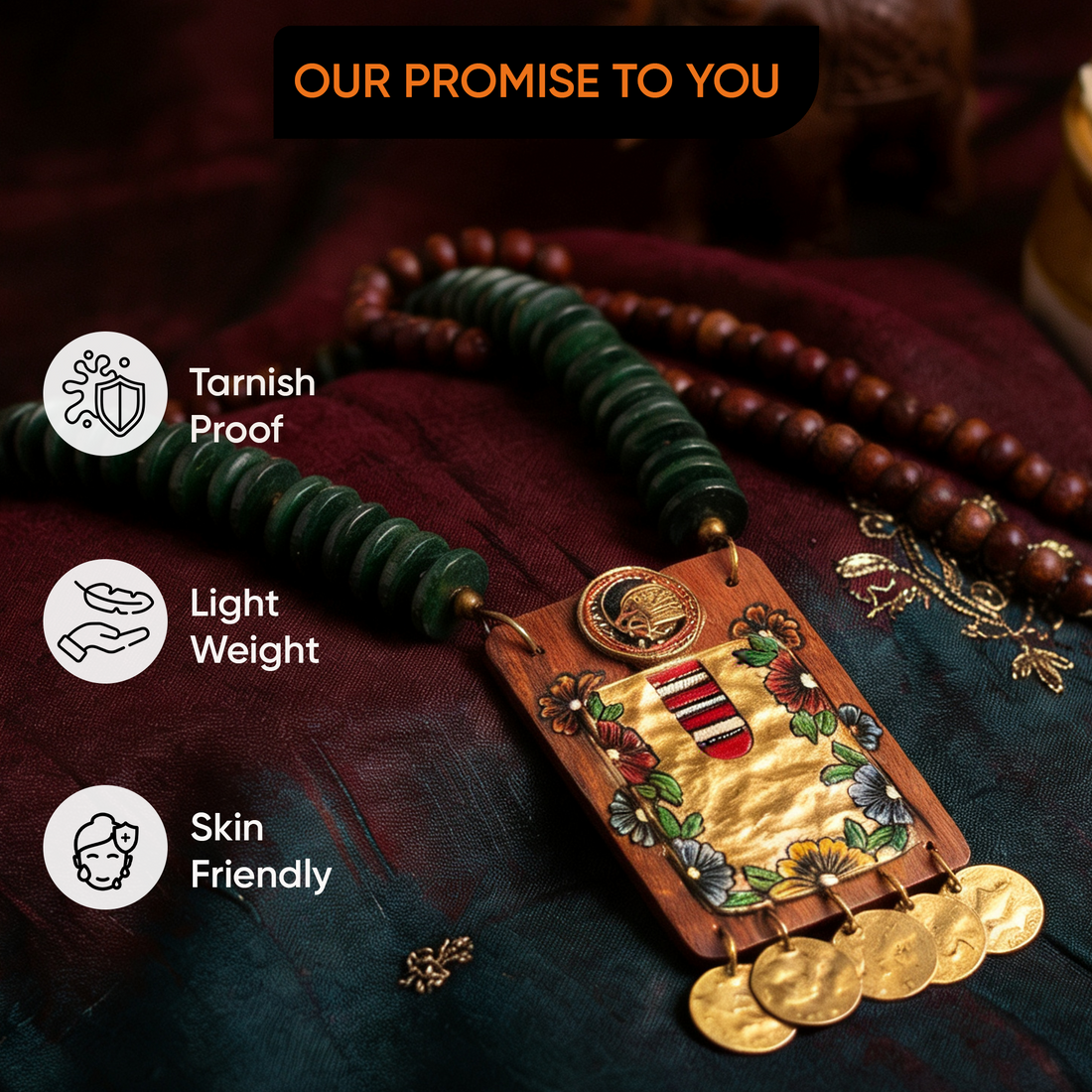 The Princess Hamman' Handcrafted Tribal Dhokra Necklace