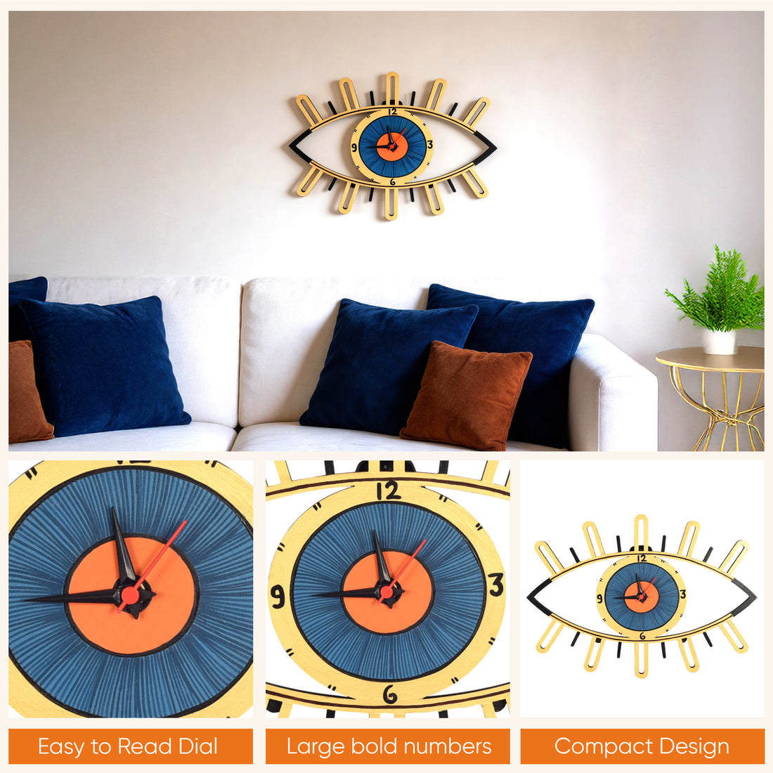 Eye Glare Wall Clock