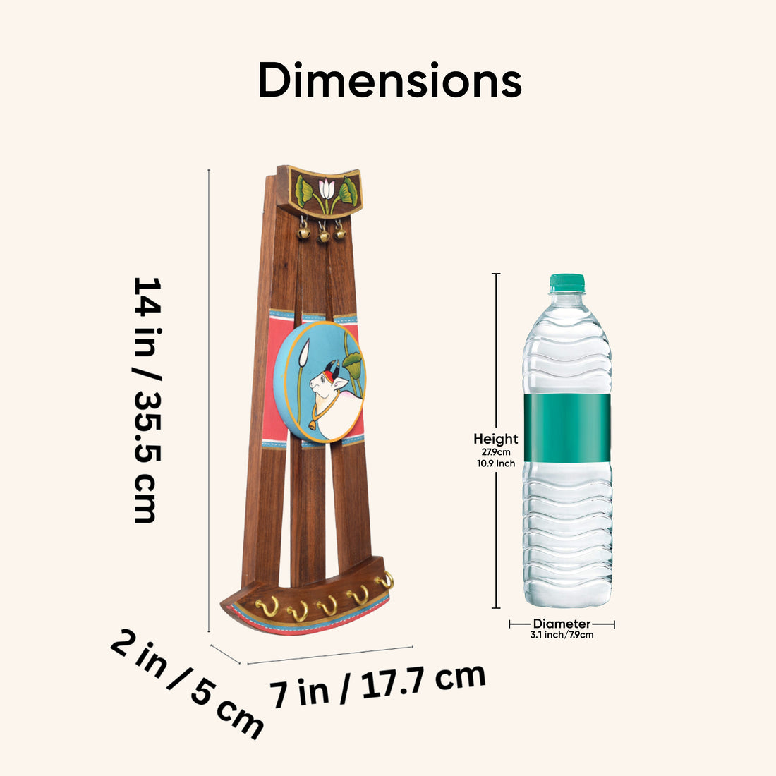 Pichhwai cow key hangers (14x7x2)