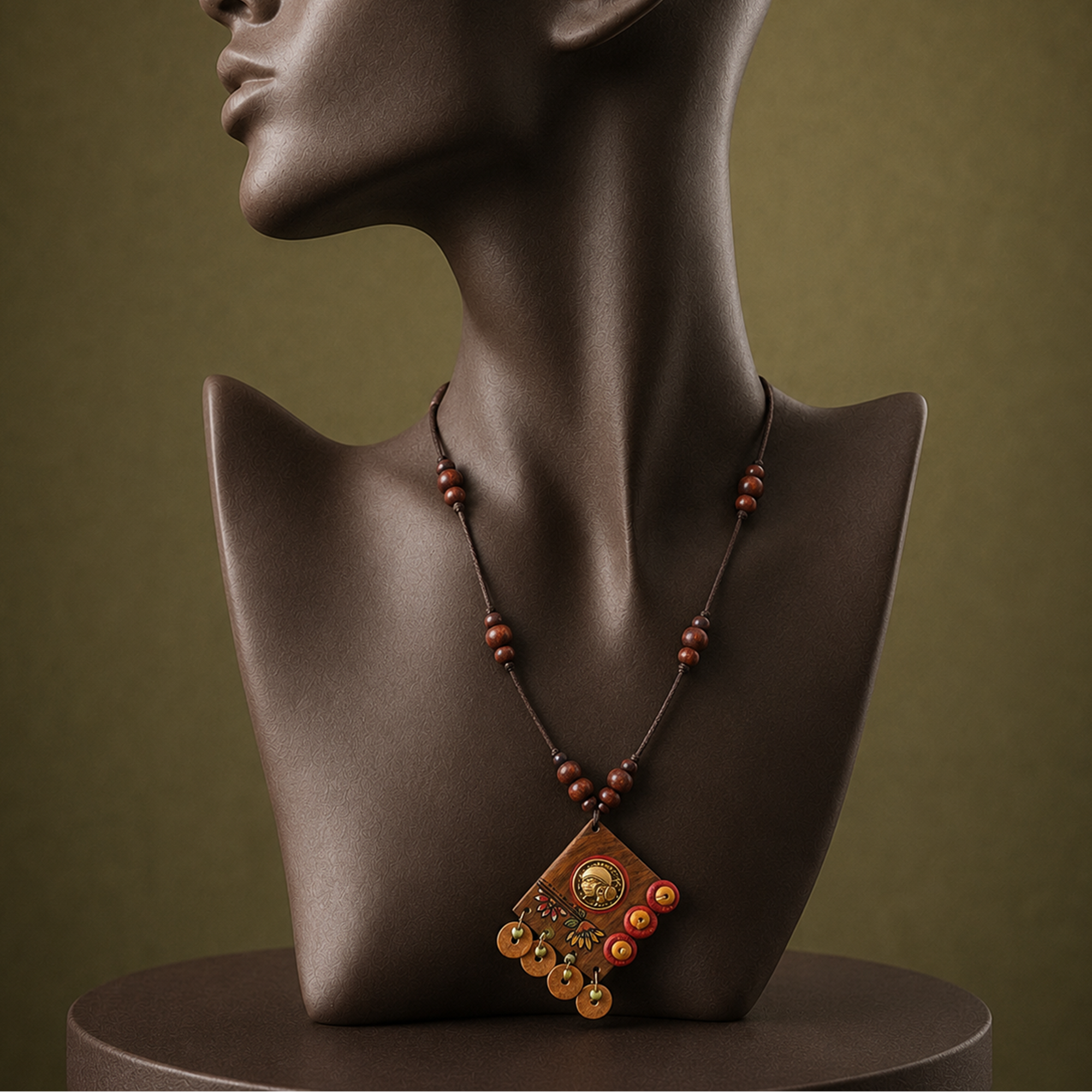 Queen of Wisdom' Handcrafted Tribal Dhokra Necklace