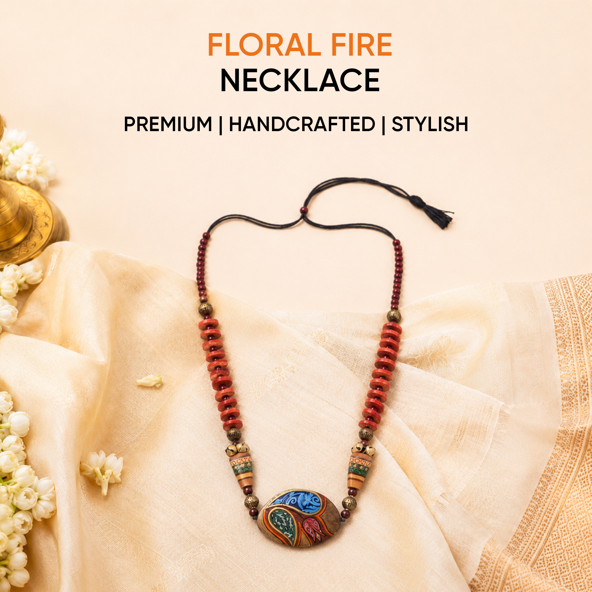 Floral Fire Necklace