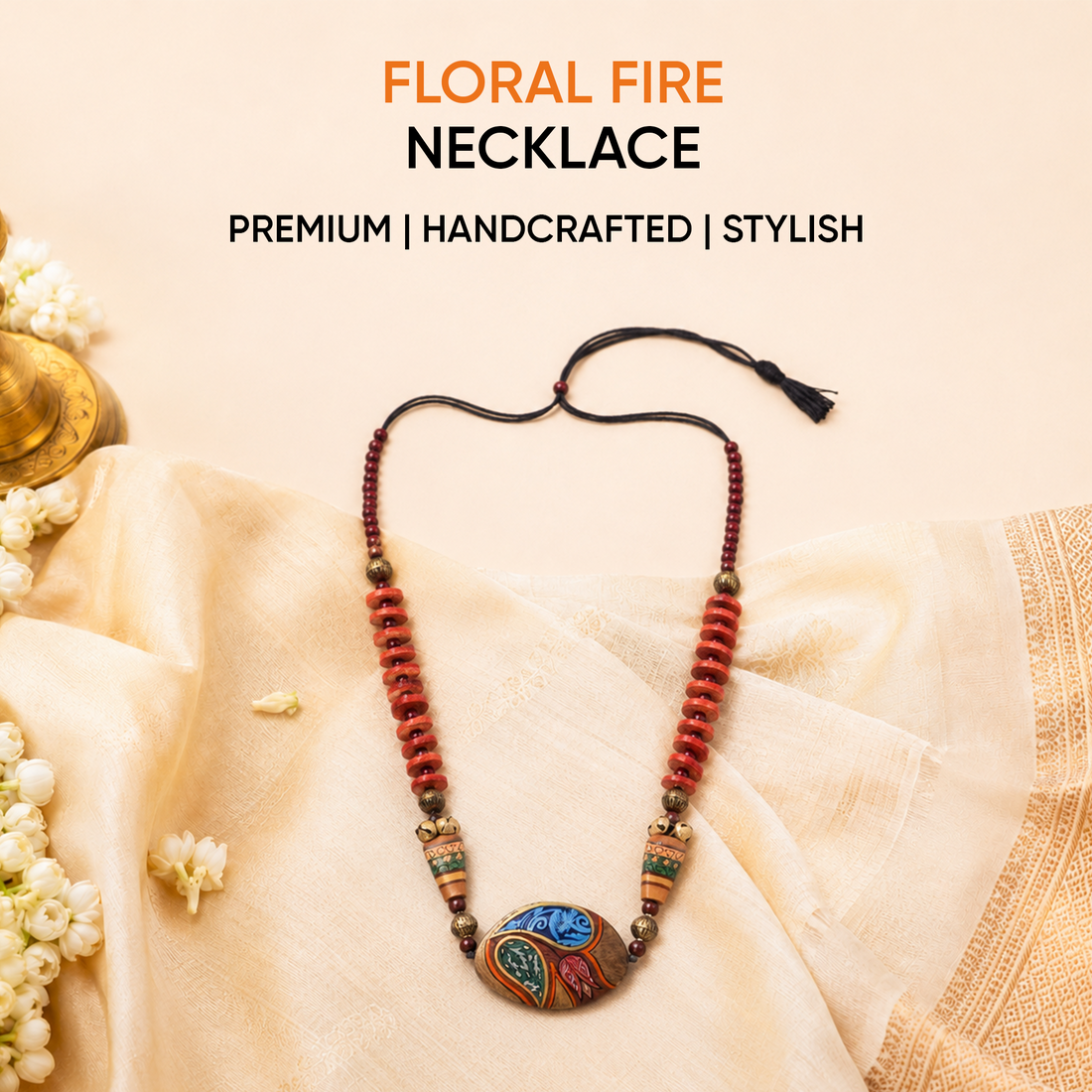 Floral Fire Necklace