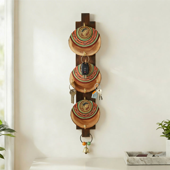 Handcrafted Dhokra Art Wall Decor Panel (3x1.25x14.5)