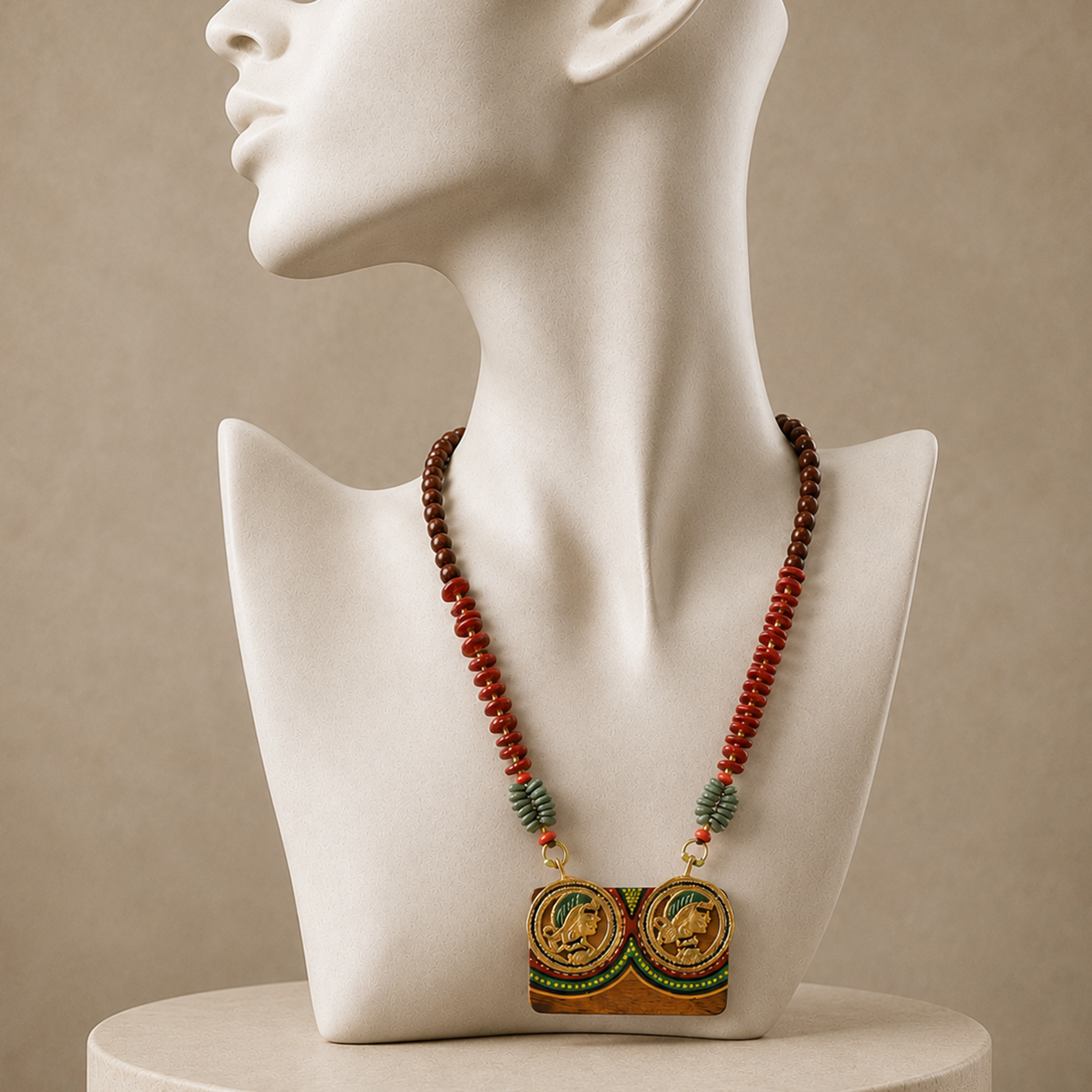 Queen's Twin Handcrafted Necklace