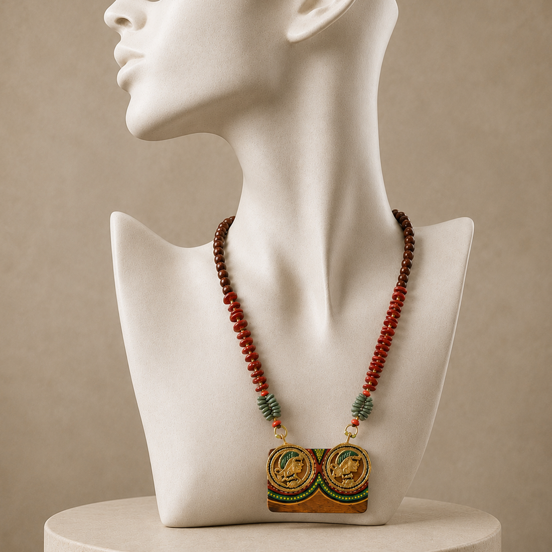 Queen's Twin Handcrafted Necklace