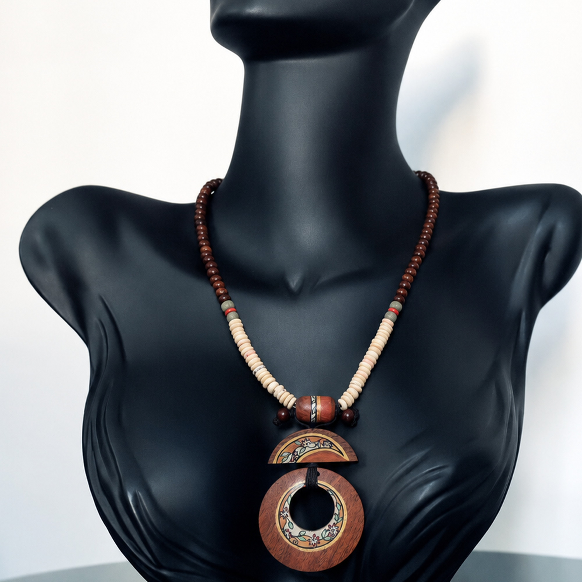 Whimsical Woodland Pendant Handcrafted Ethnic Necklace