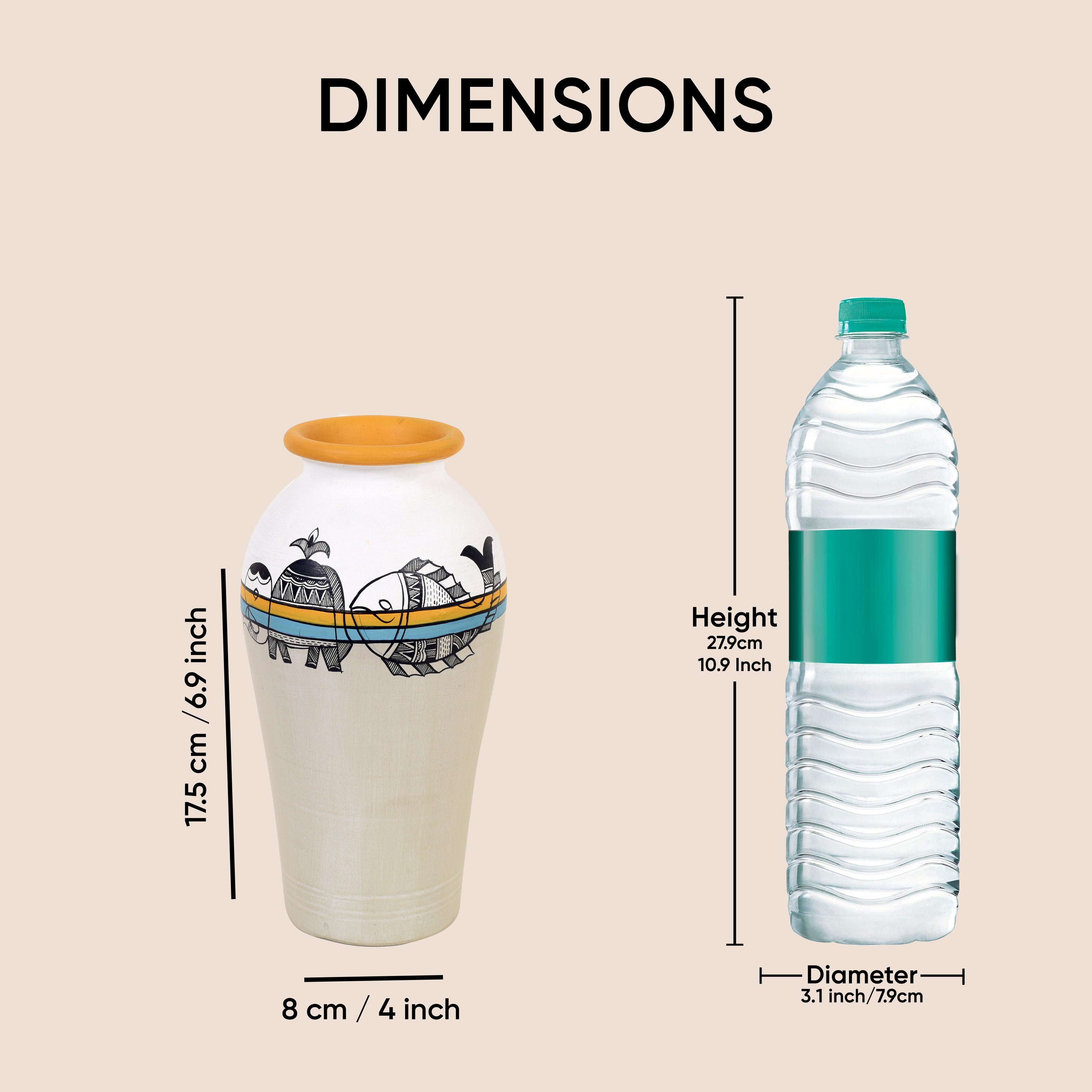 Artisanal Aura Terracotta Vase