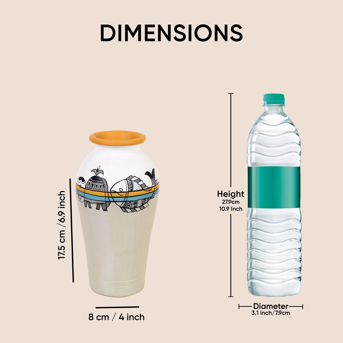 Artisanal Aura Terracotta Vase