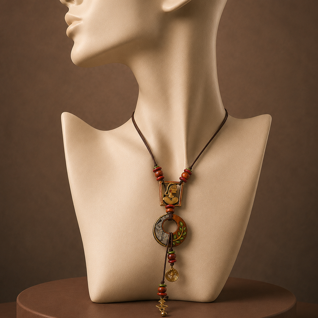 Cleopatra' Handcrafted Tribal Dhokra Necklace