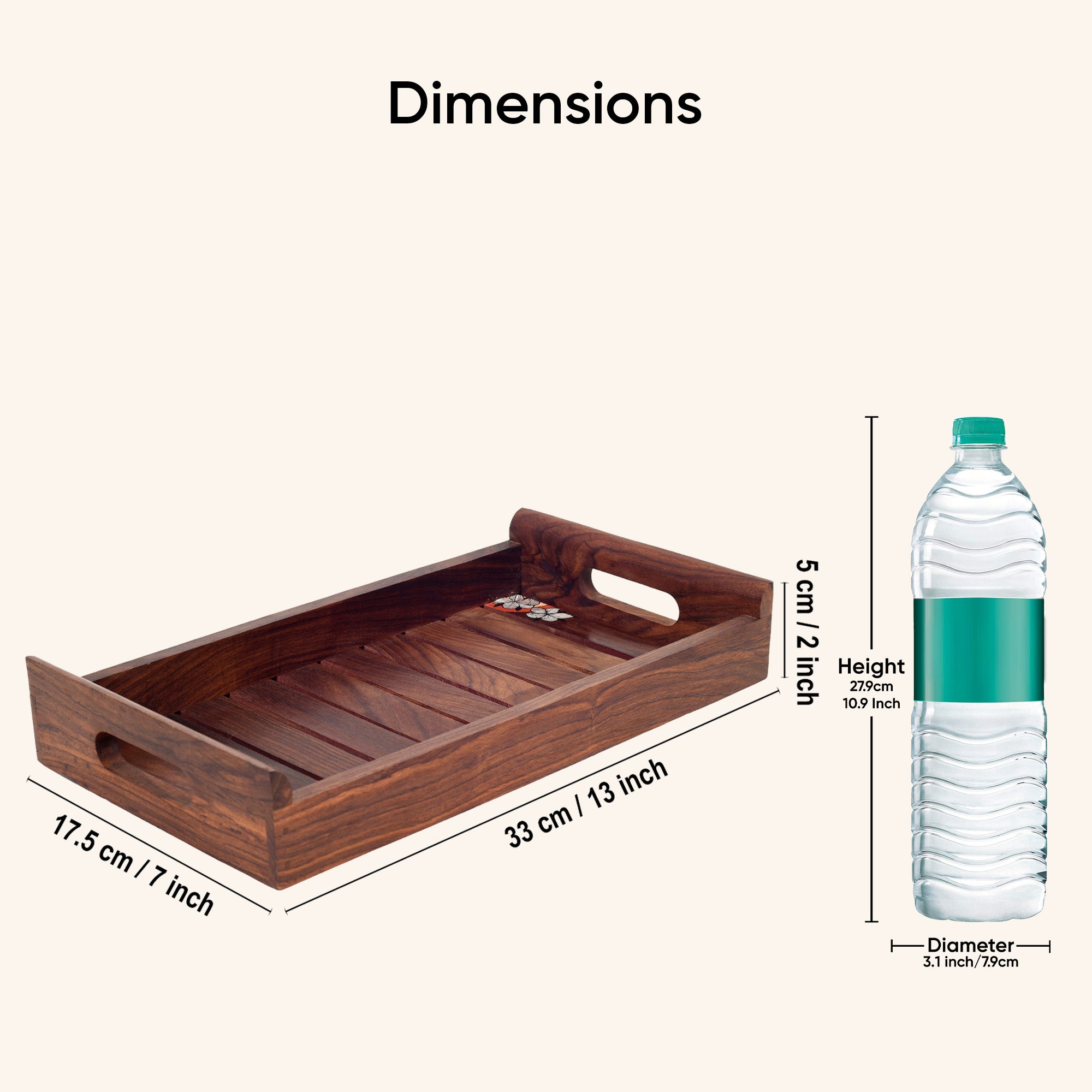 Timeless Elegance Rosewood Tray