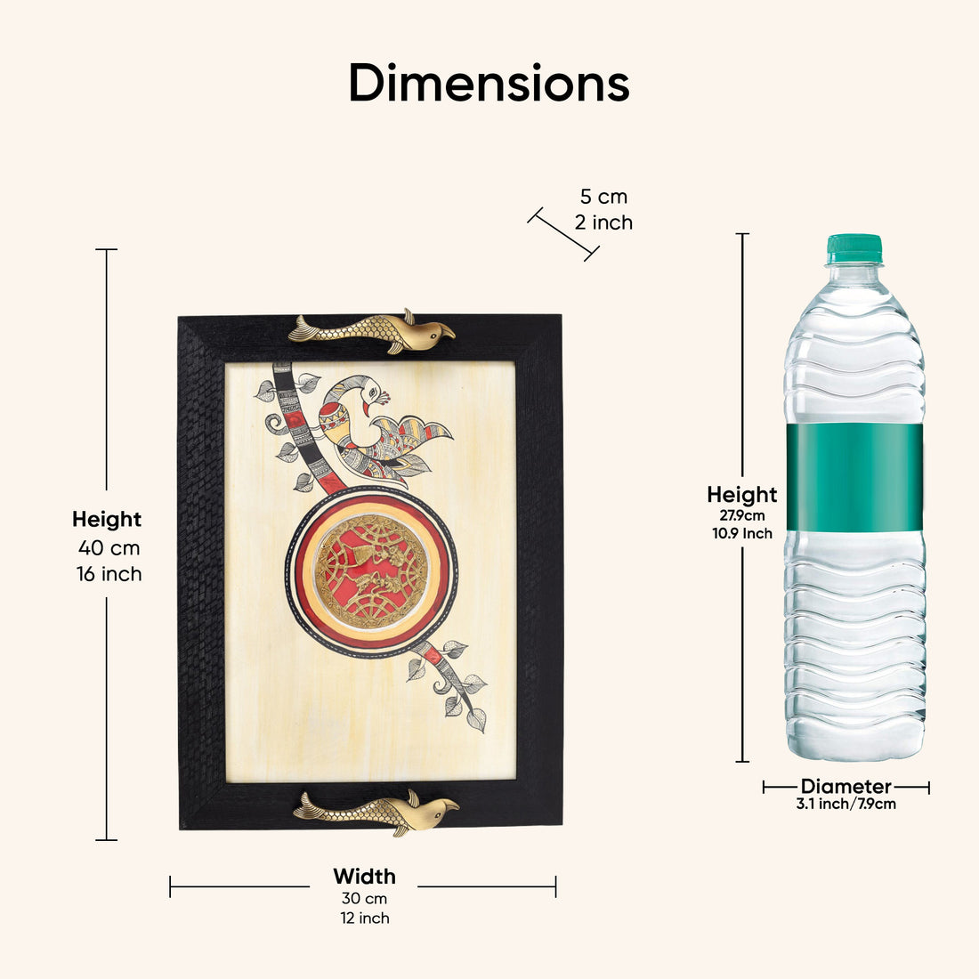Timeless Elegance Fusion Art Tray