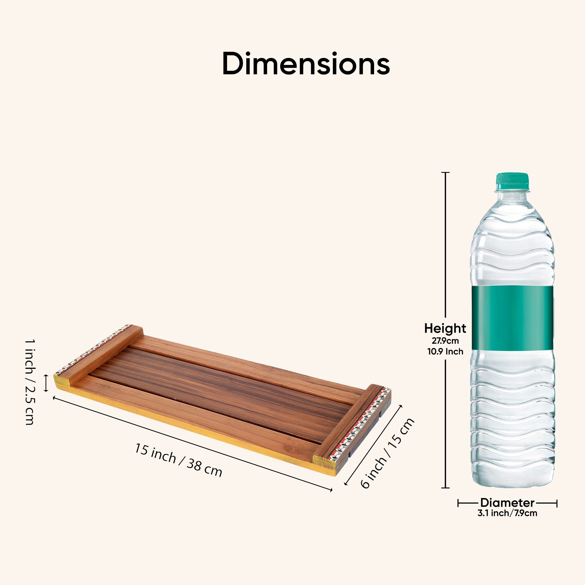 Artisanal Mosiac Wooden Tray