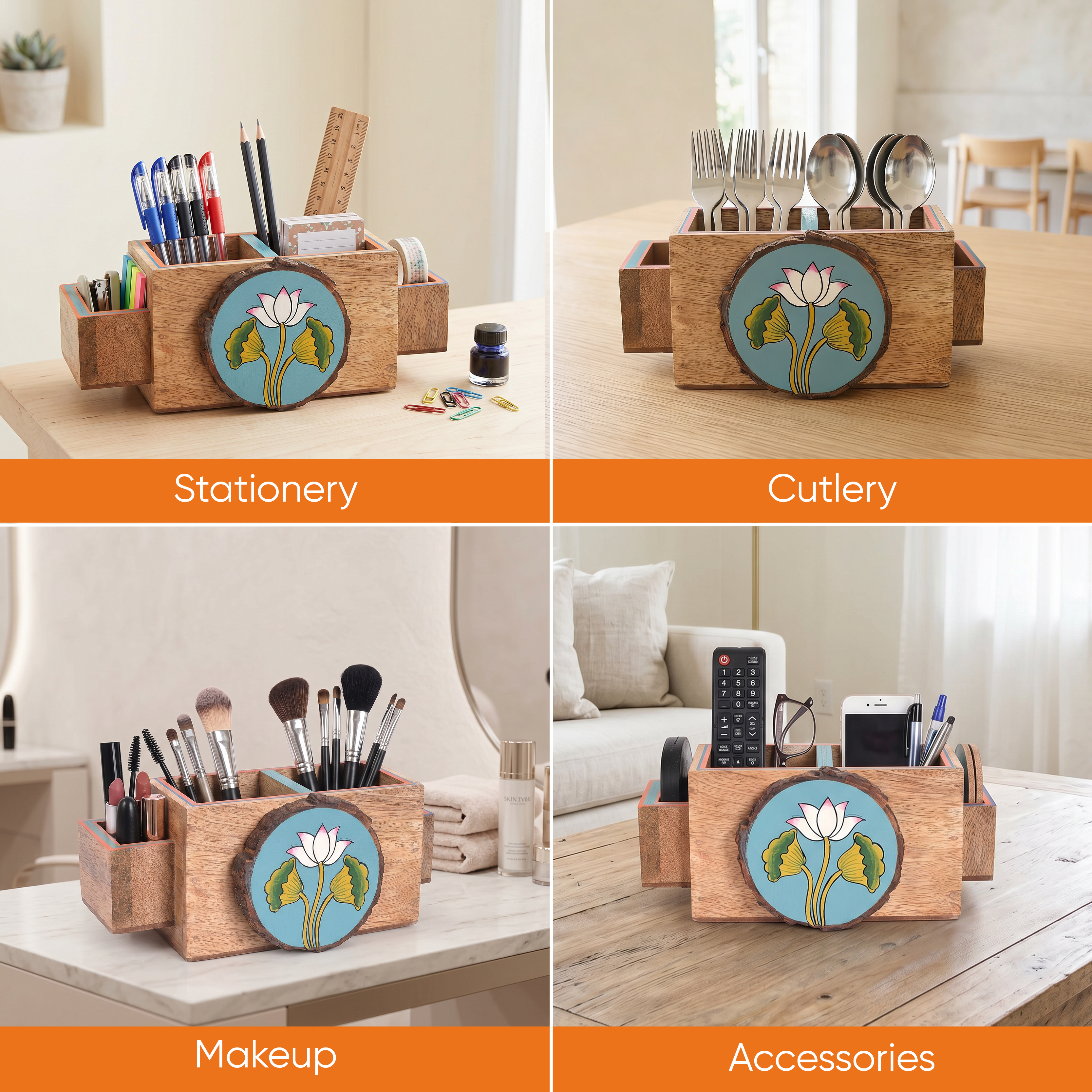 Pichhwai Iteeha Cutlery Holder Box