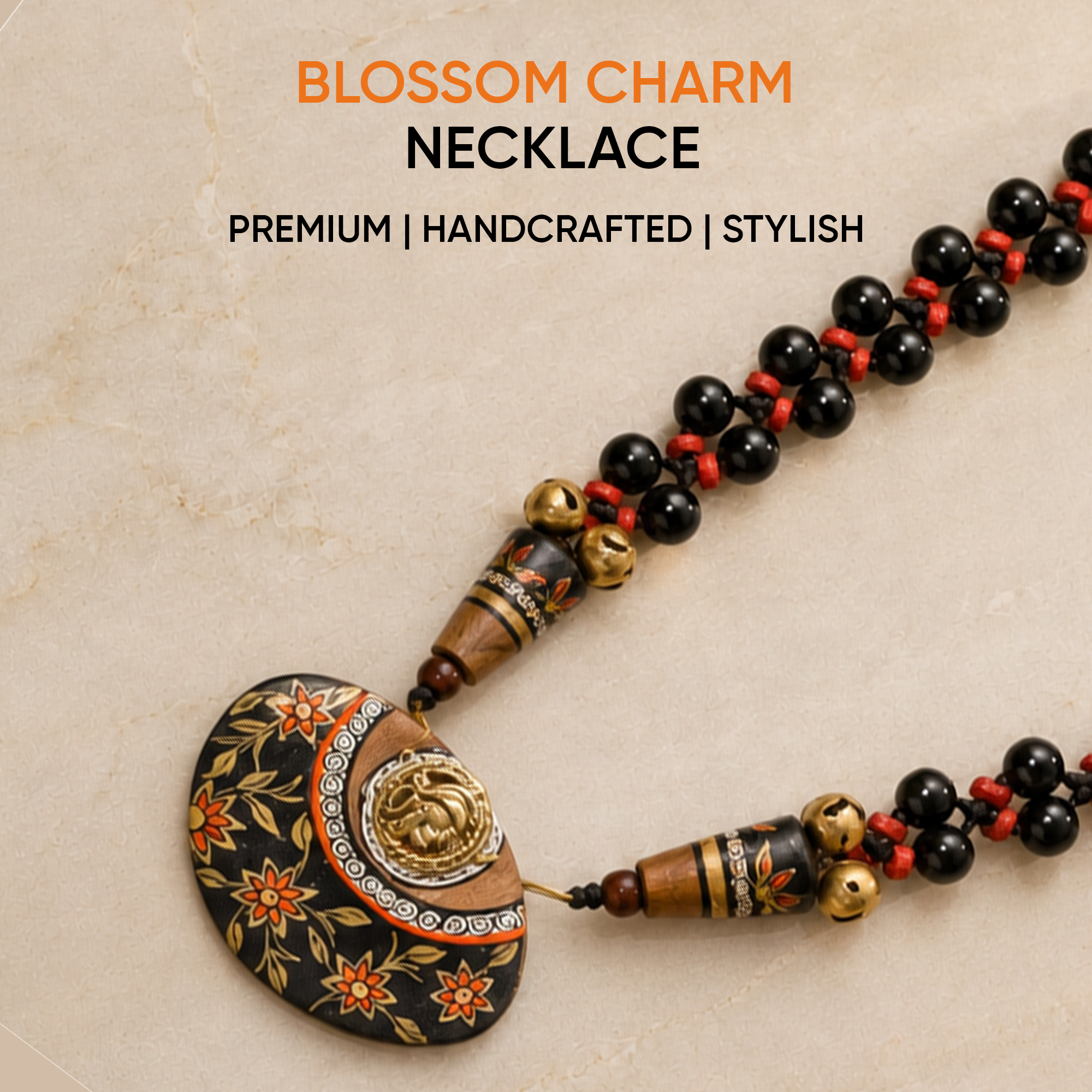 Blossom Charm Glass Necklace