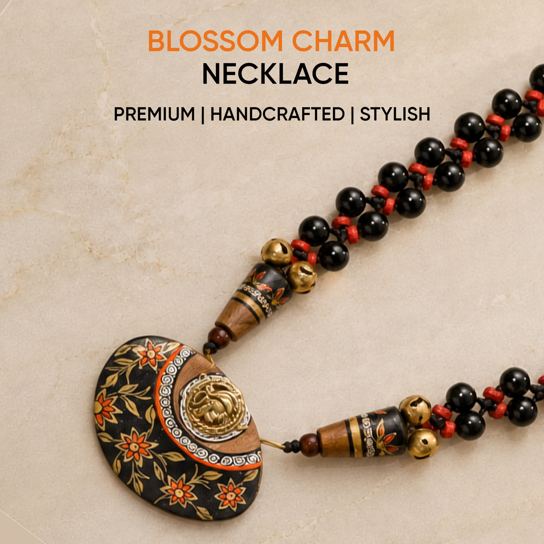 Blossom Charm Glass Necklace
