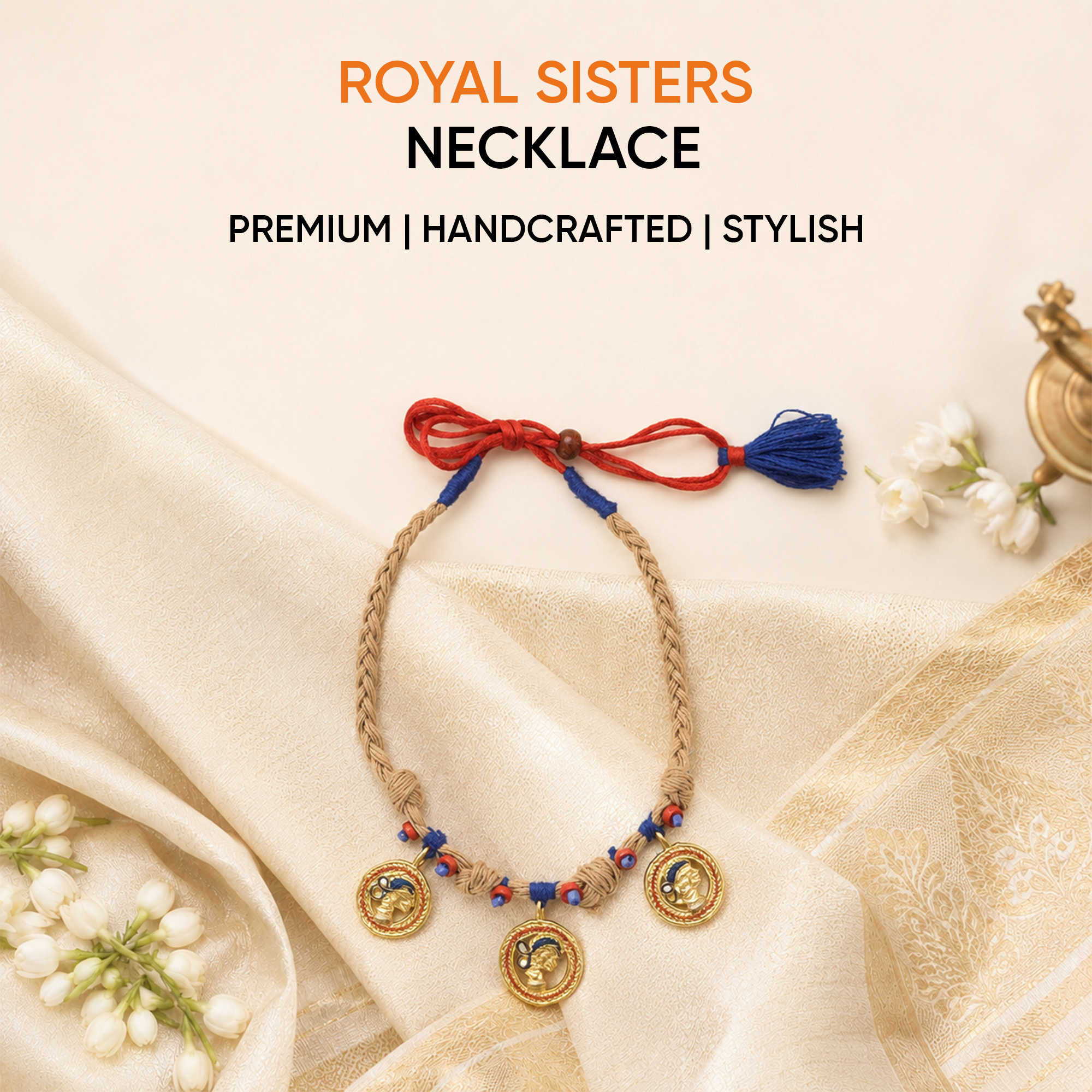 Royal Sisters Handcrafted Necklace