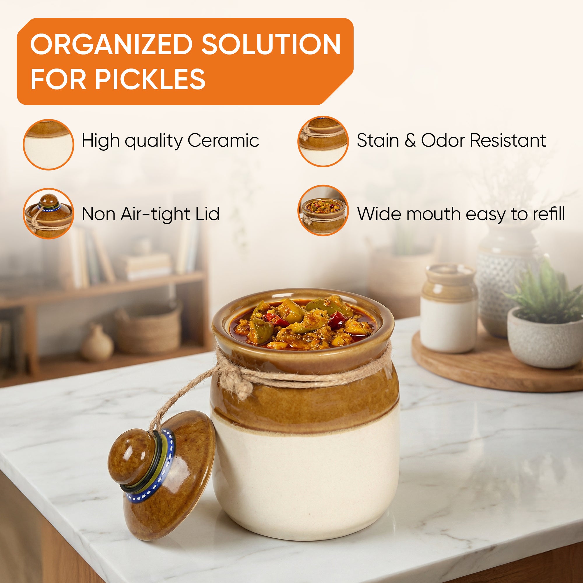 Chatore Barni Set with Stylish Tubular Stand