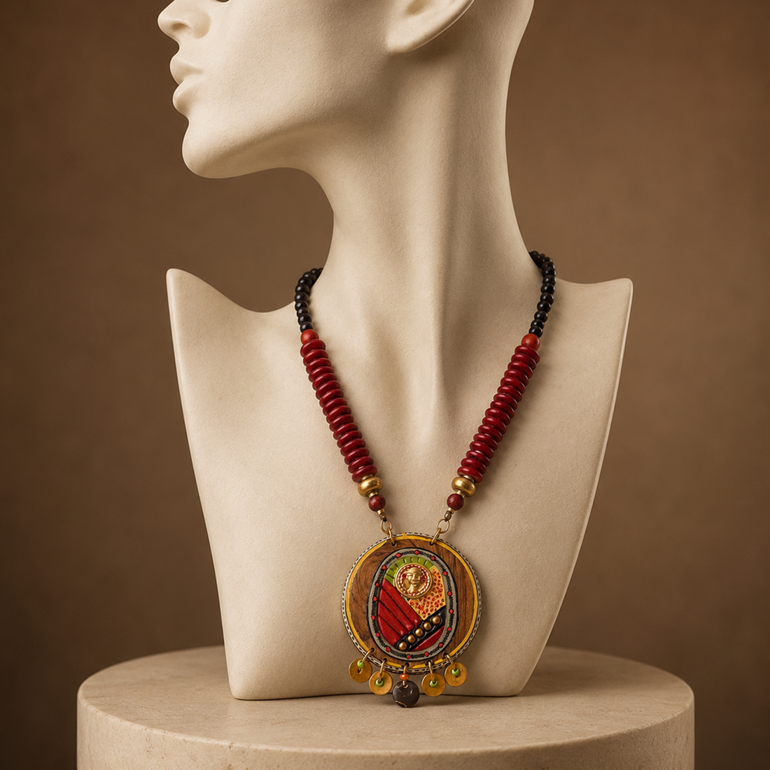 The Princess Garden' Handcrafted Tribal Dhokra Necklace