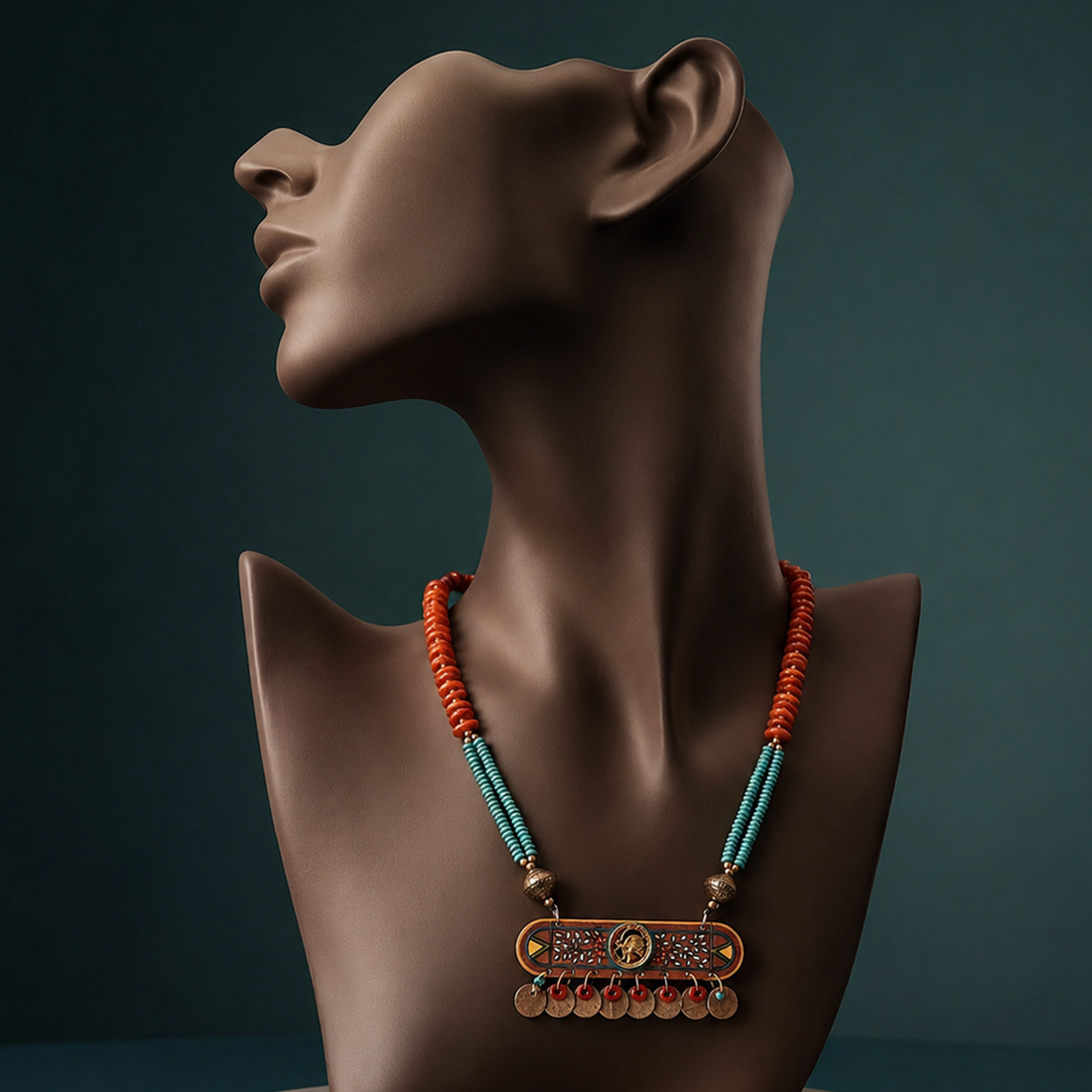 Urvashi' Handcrafted Tribal Dhokra Necklace