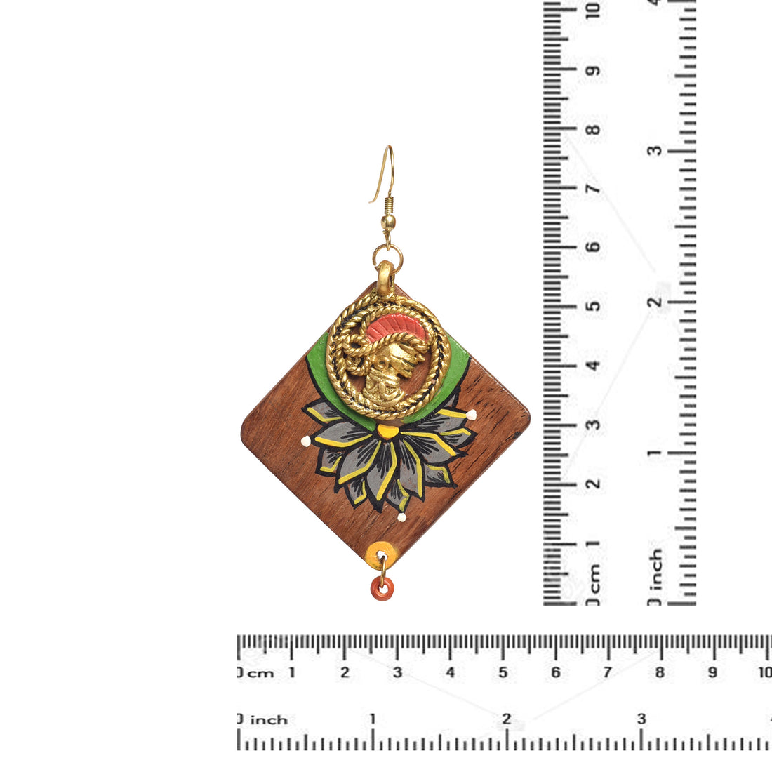 Butterfly-I' Handcrafted Tribal Wooden Earrings