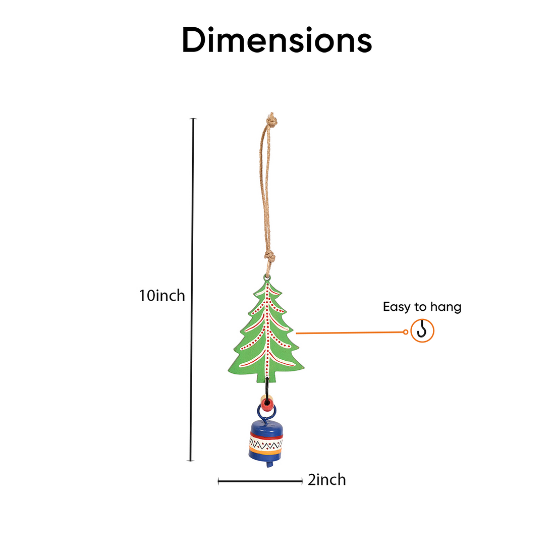 Aakriti Art Creations Green Tree Wind Chimes for Home