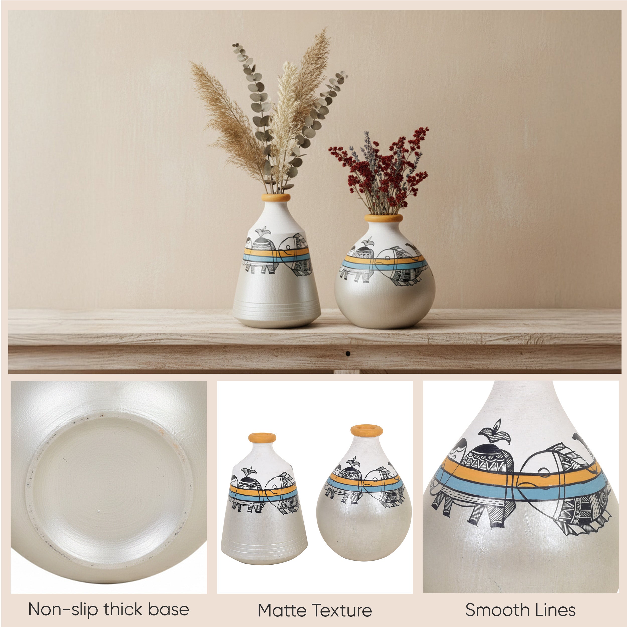 Harmony Heritage Terracotta Vase (Set of 2)