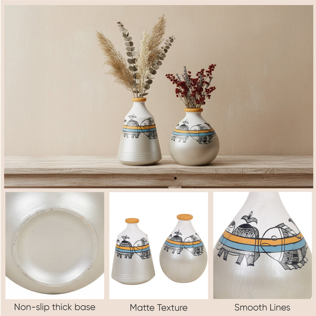 Harmony Heritage Terracotta Vase (Set of 2)