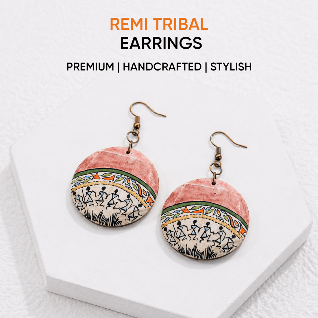 Remi Tribal Art Charming Earrings
