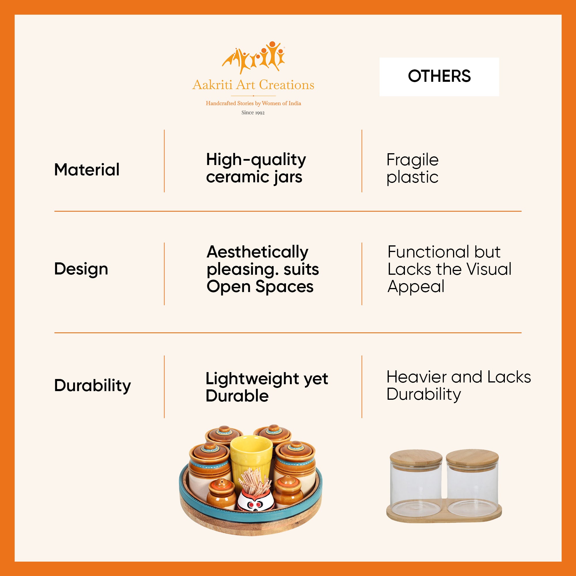 Granny Pickle Tray, Traditional Ceramic Pickle Jar Set with Wooden Tray and Utility Holders