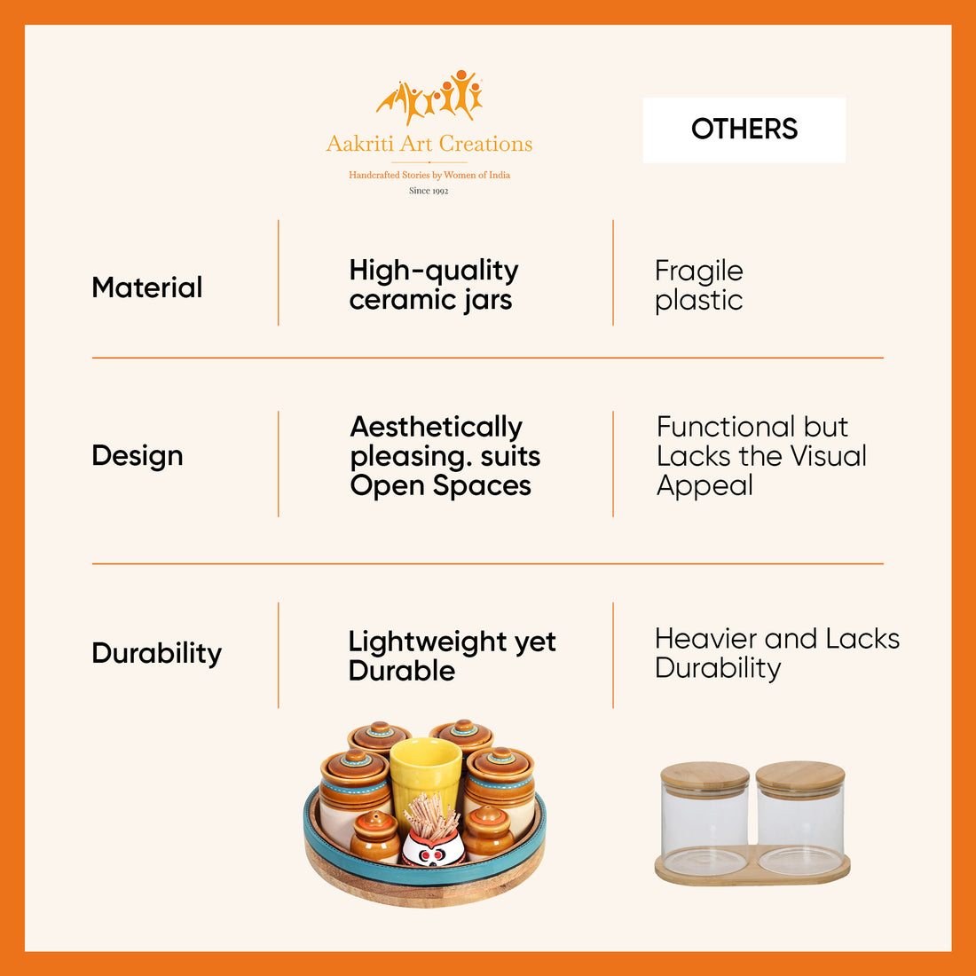 Granny Pickle Tray, Traditional Ceramic Pickle Jar Set with Wooden Tray and Utility Holders