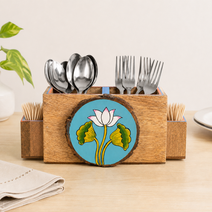 Pichhwai Iteeha Cutlery Holder Box