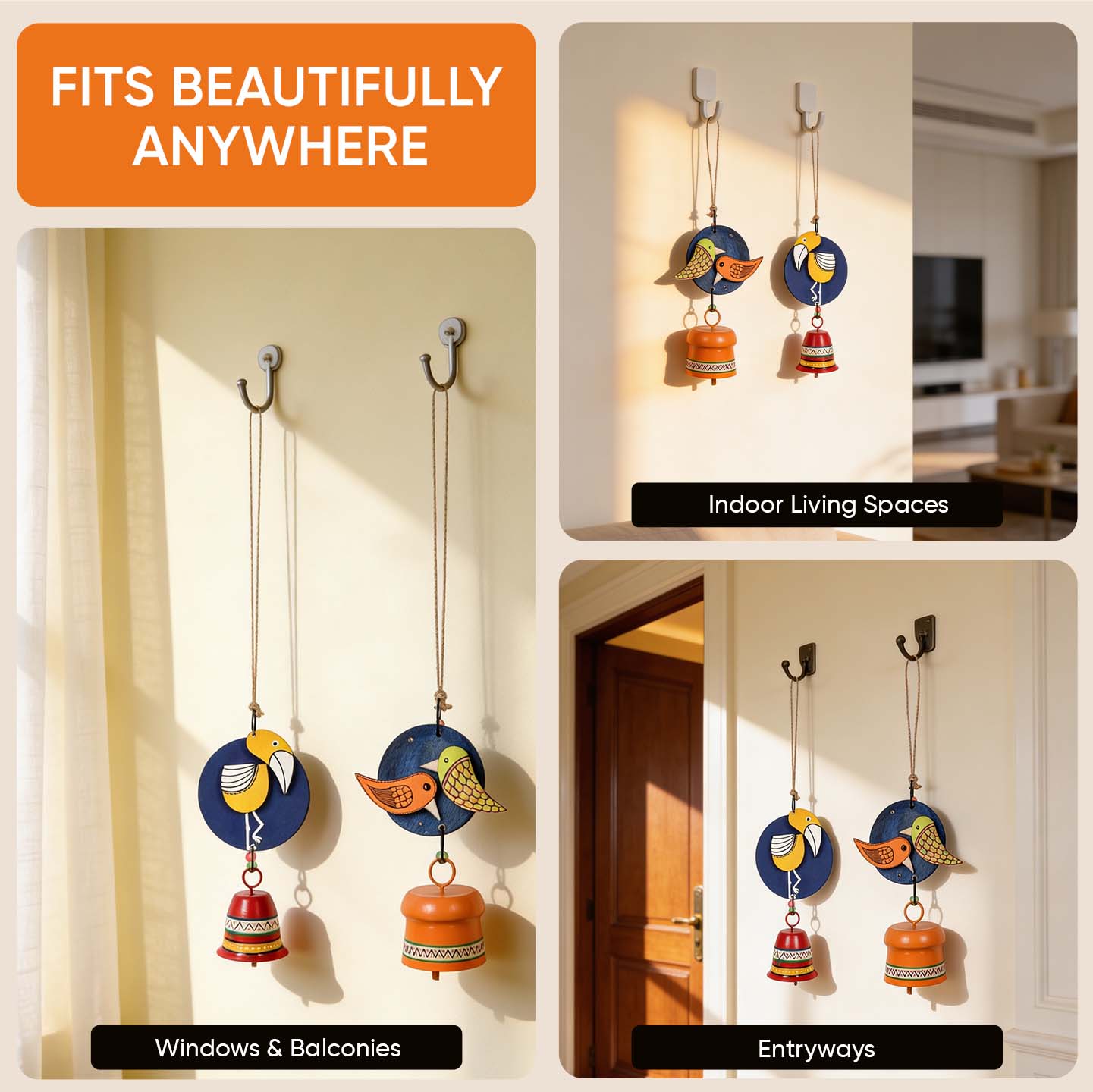 Chirping Melody Bird Wind Chime Set