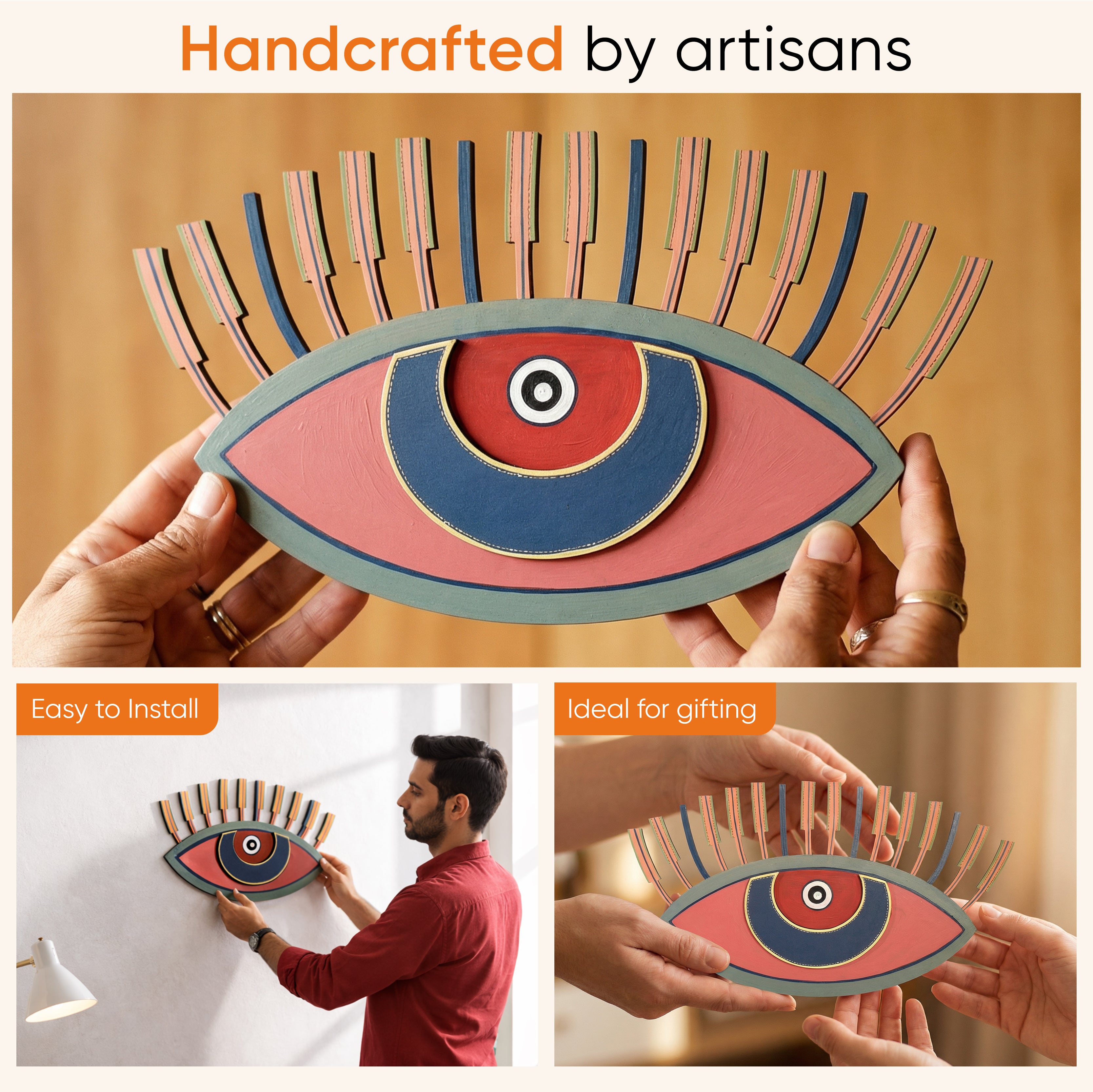 Pianist's Eyes Wall Decor Mask