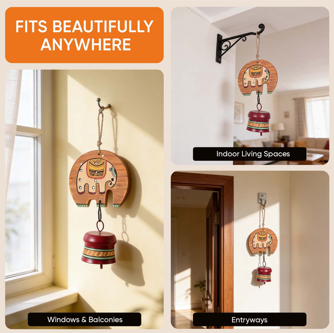 Elephant Parade Windchime (4x2.5x11)