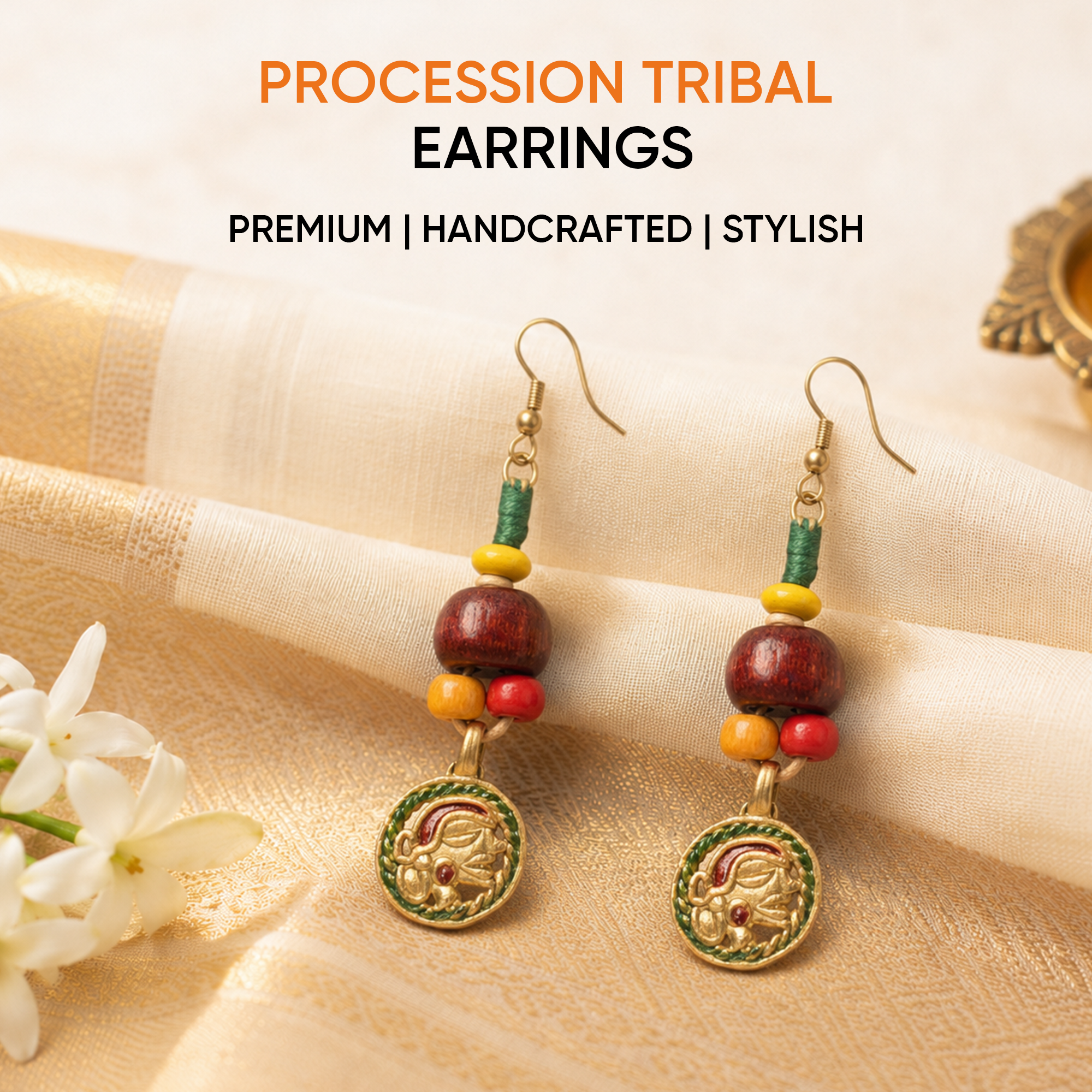The Procession Handcrafted Tribal Earrings