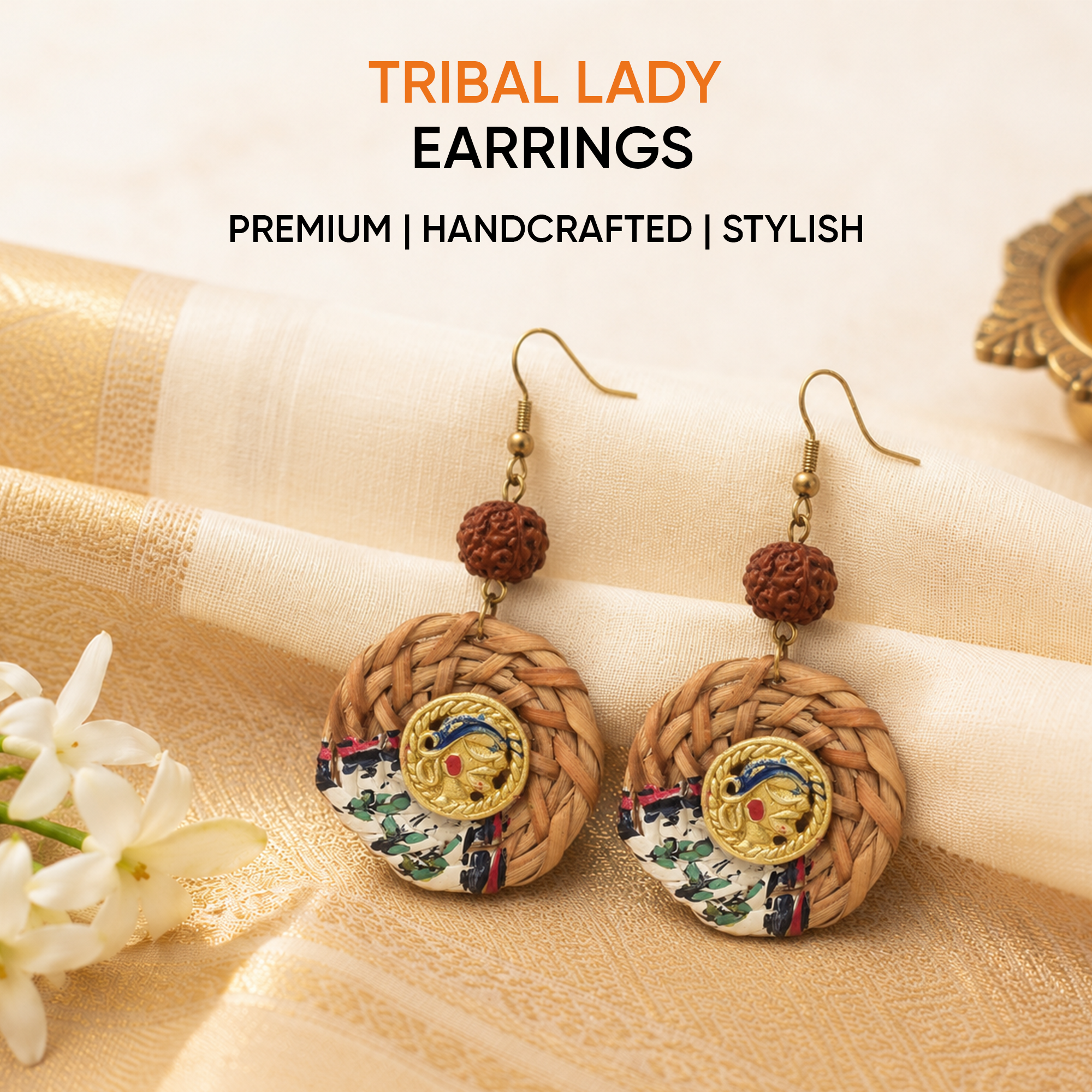 The Queens Grace Handcrafted Tribal Earrings