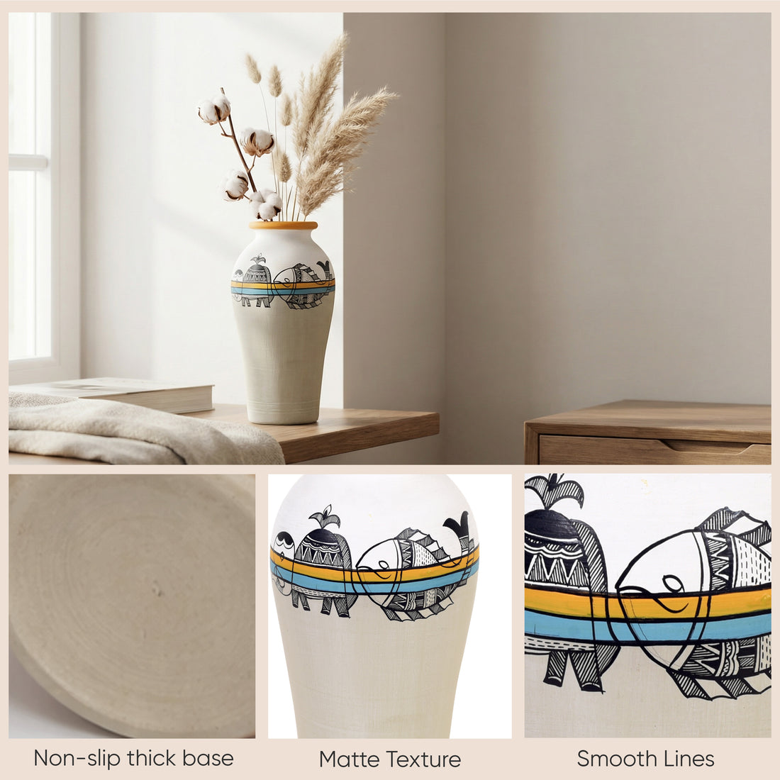 Artisanal Aura Terracotta Vase