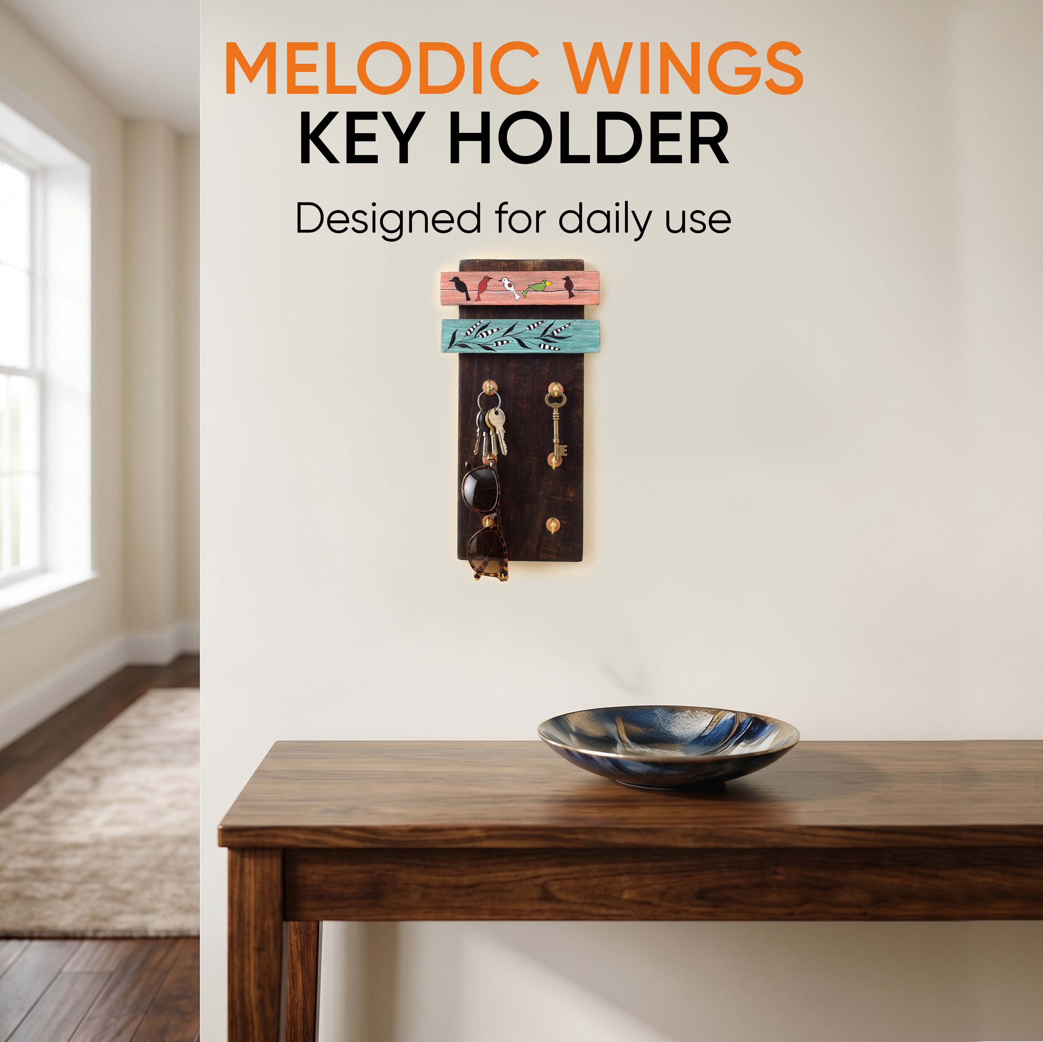Melodic Wings Key Holder