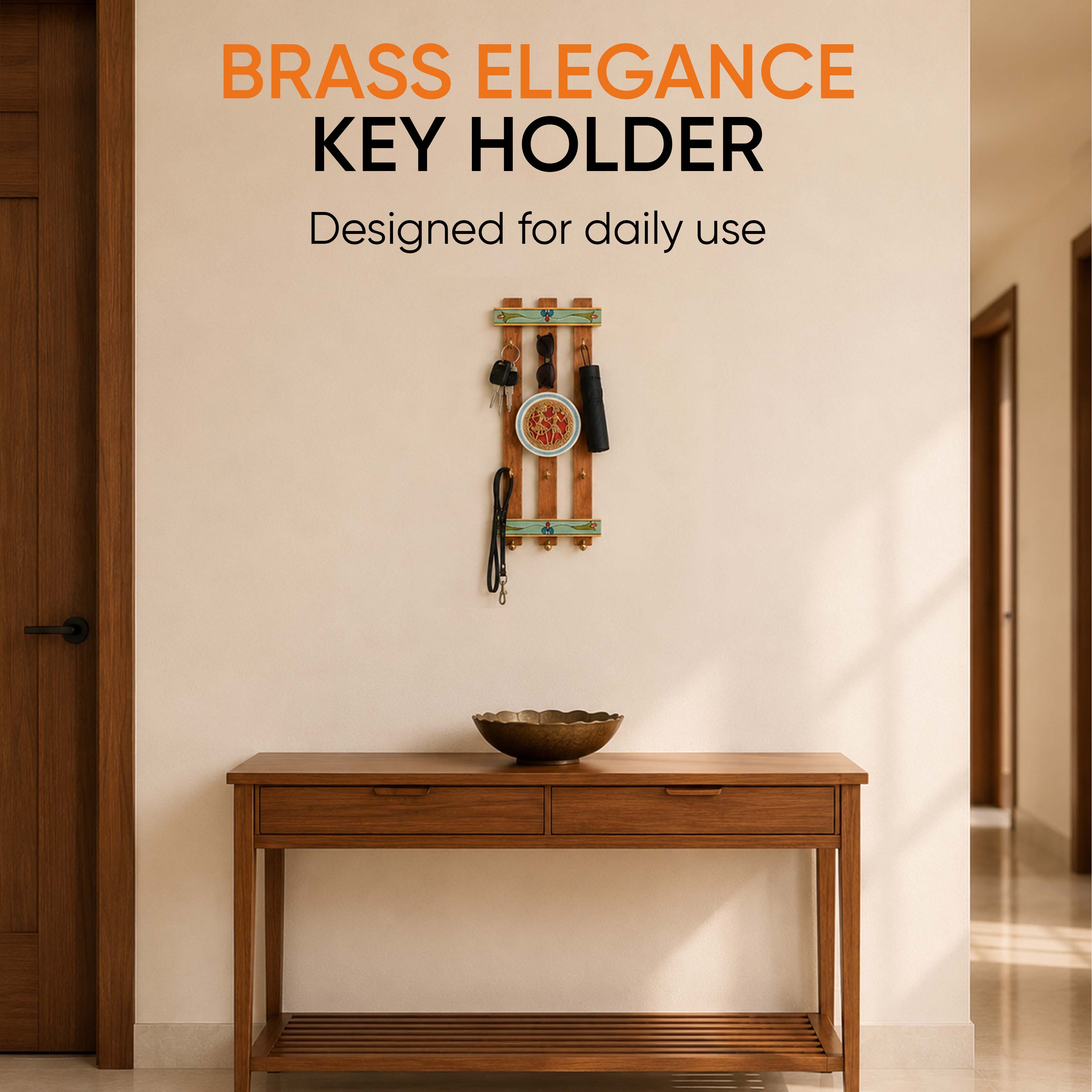 Brass Elegance Key Hanger