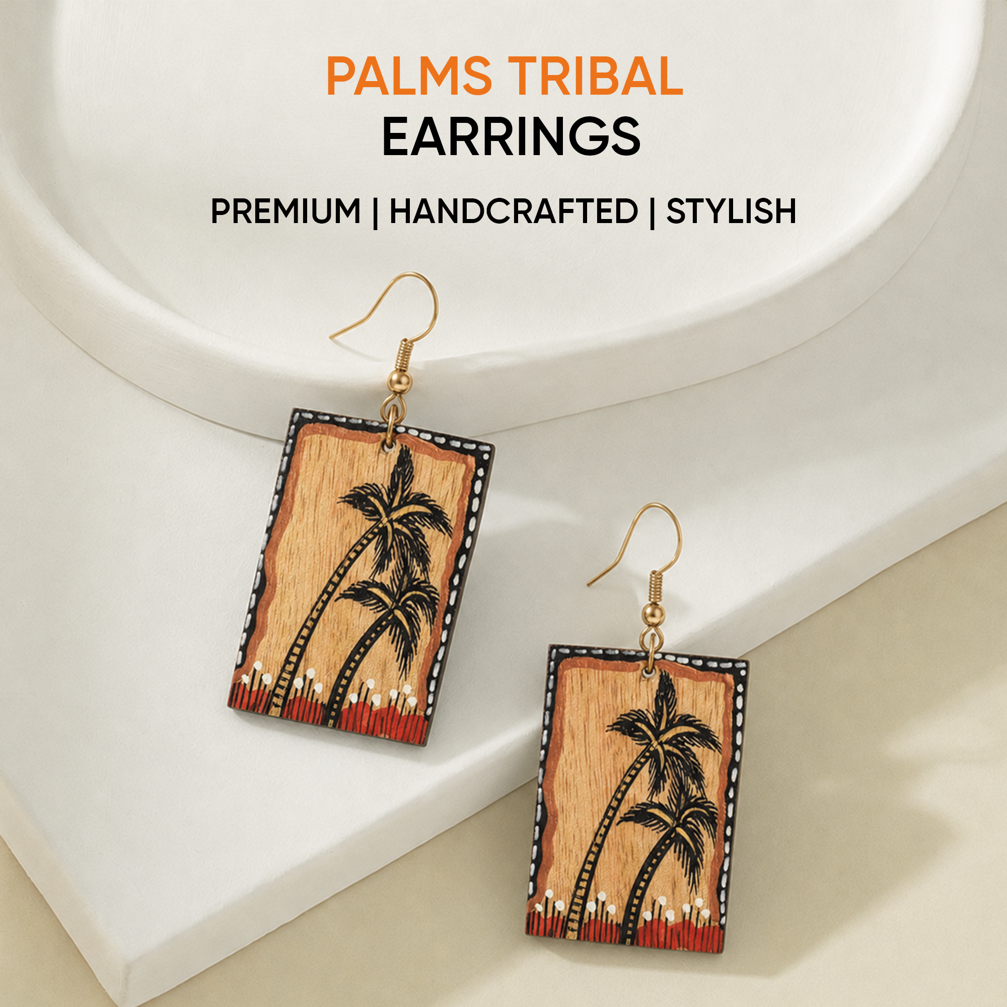 The Palms Handcrafted Tribal Earrings