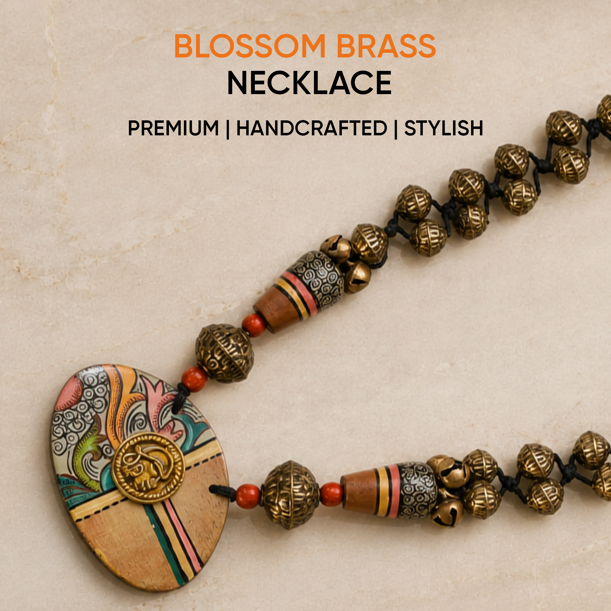 Blossom Brass Charm Necklace